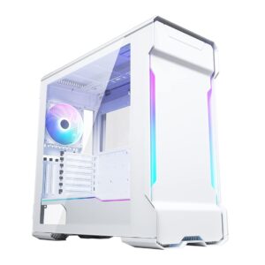 Phanteks Enthoo Evolv X Matte White E-ATX Mid Tower Tempered Glass Side Panel Black PC Case With Pre-installed Case Fans ( PH-ES518XTG-DMW01 )