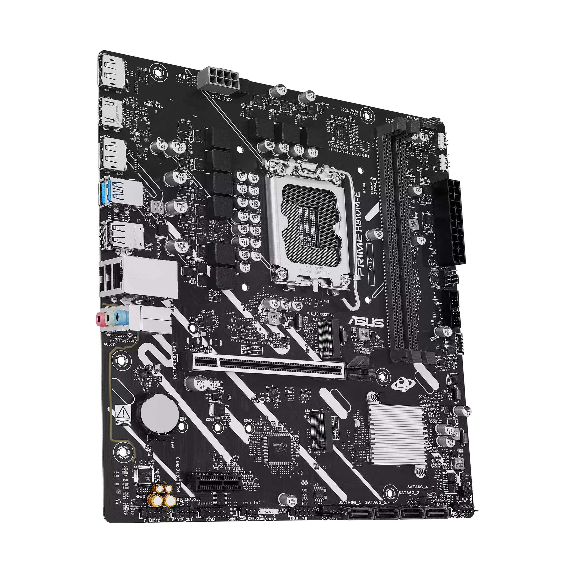 Asus PRIME H810M-E micro-ATX Motherboard ( Intel Socket LGA1851, Supports Intel Core Ultra Processors (Series 2), 2 x DDR5 RAM Slots, Max 128GB RAM ) - Image 3