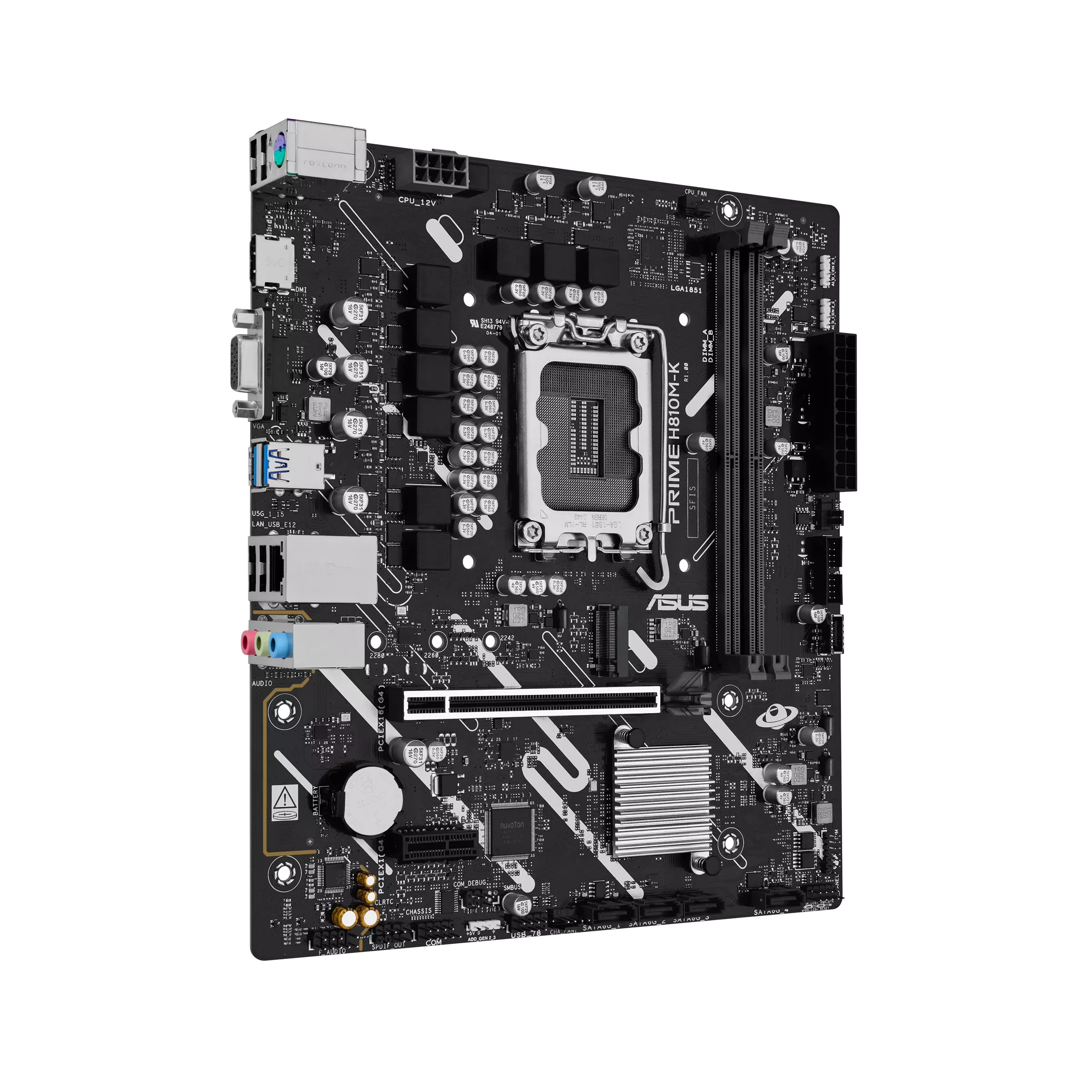 Asus PRIME H810M-K micro-ATX Motherboard ( Intel Socket LGA1851, Supports Intel Core Ultra Processors (Series 2), 2 x DDR5 RAM Slots, Max 128GB RAM ) - Image 3