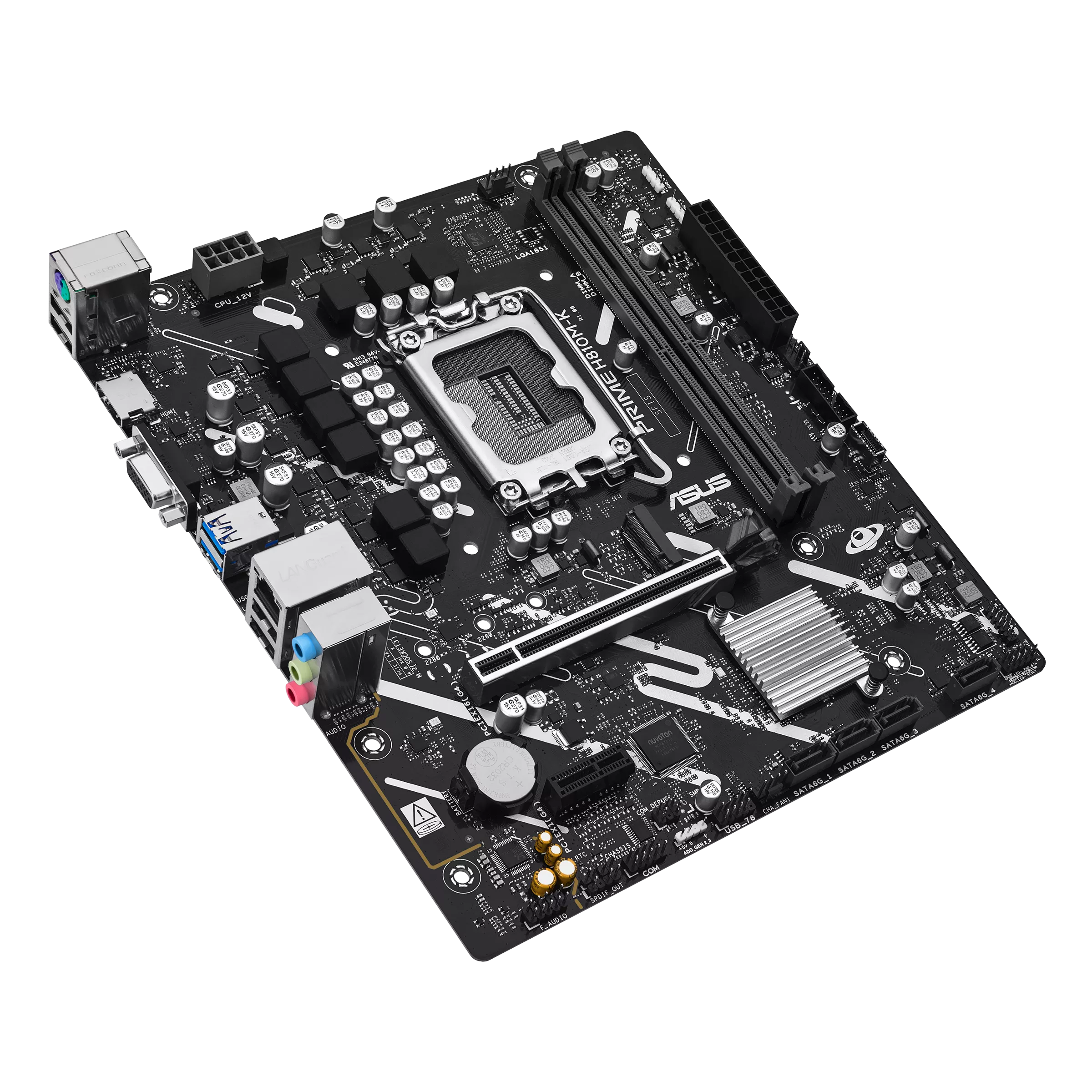 Asus PRIME H810M-K micro-ATX Motherboard ( Intel Socket LGA1851, Supports Intel Core Ultra Processors (Series 2), 2 x DDR5 RAM Slots, Max 128GB RAM ) - Image 5