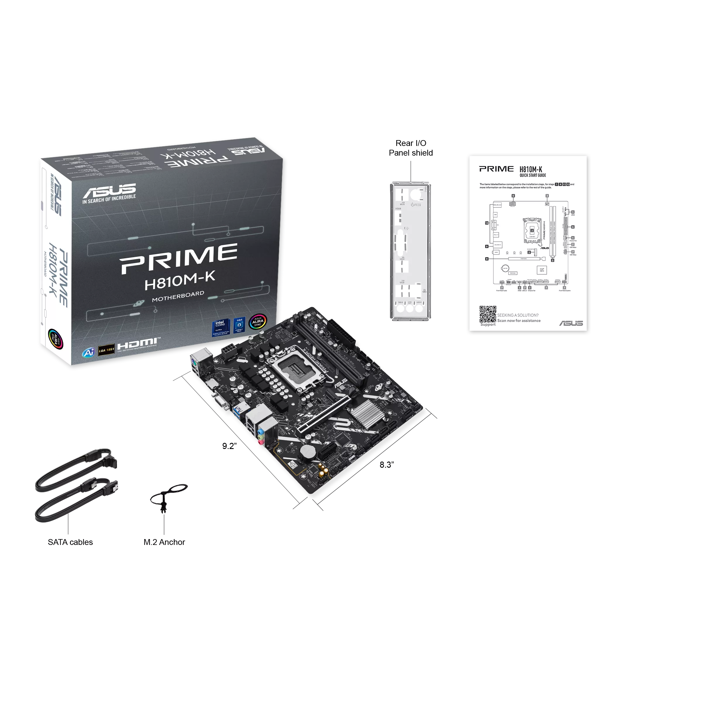 Asus PRIME H810M-K micro-ATX Motherboard ( Intel Socket LGA1851, Supports Intel Core Ultra Processors (Series 2), 2 x DDR5 RAM Slots, Max 128GB RAM ) - Image 8