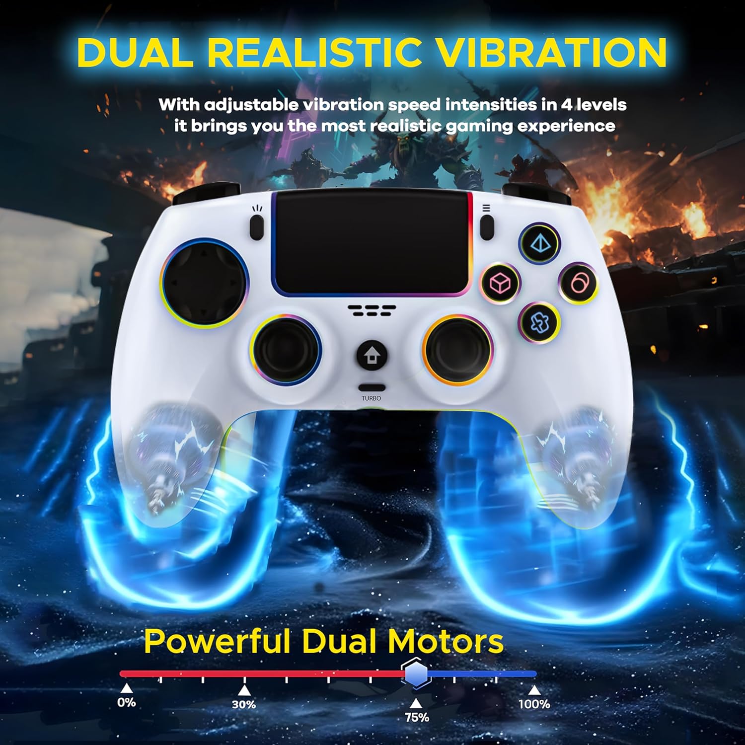 Ant Esports Powerstrike PS5 White Wireless Gamepad - Image 8
