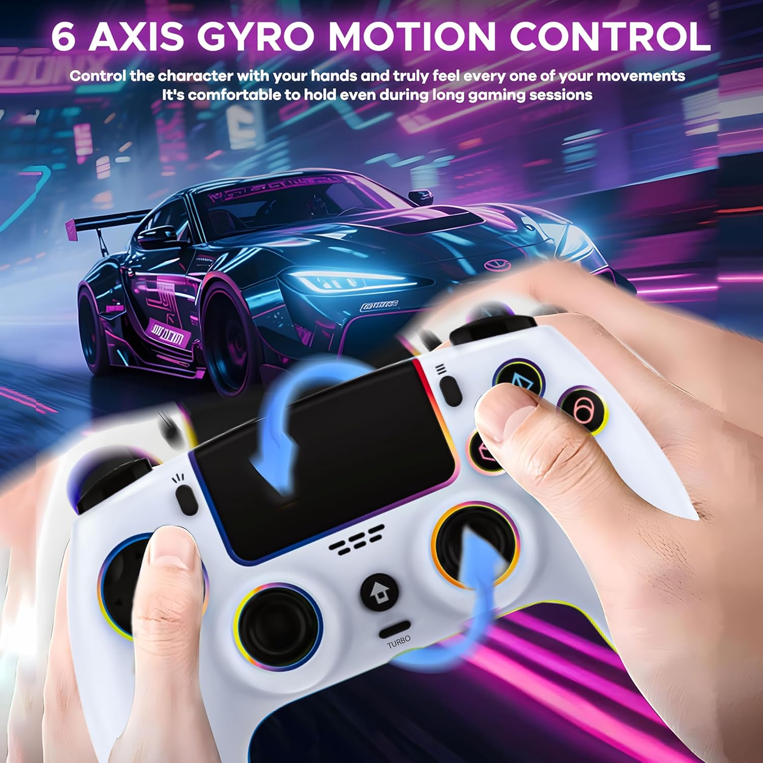 Ant Esports Powerstrike PS5 White Wireless Gamepad - Image 4