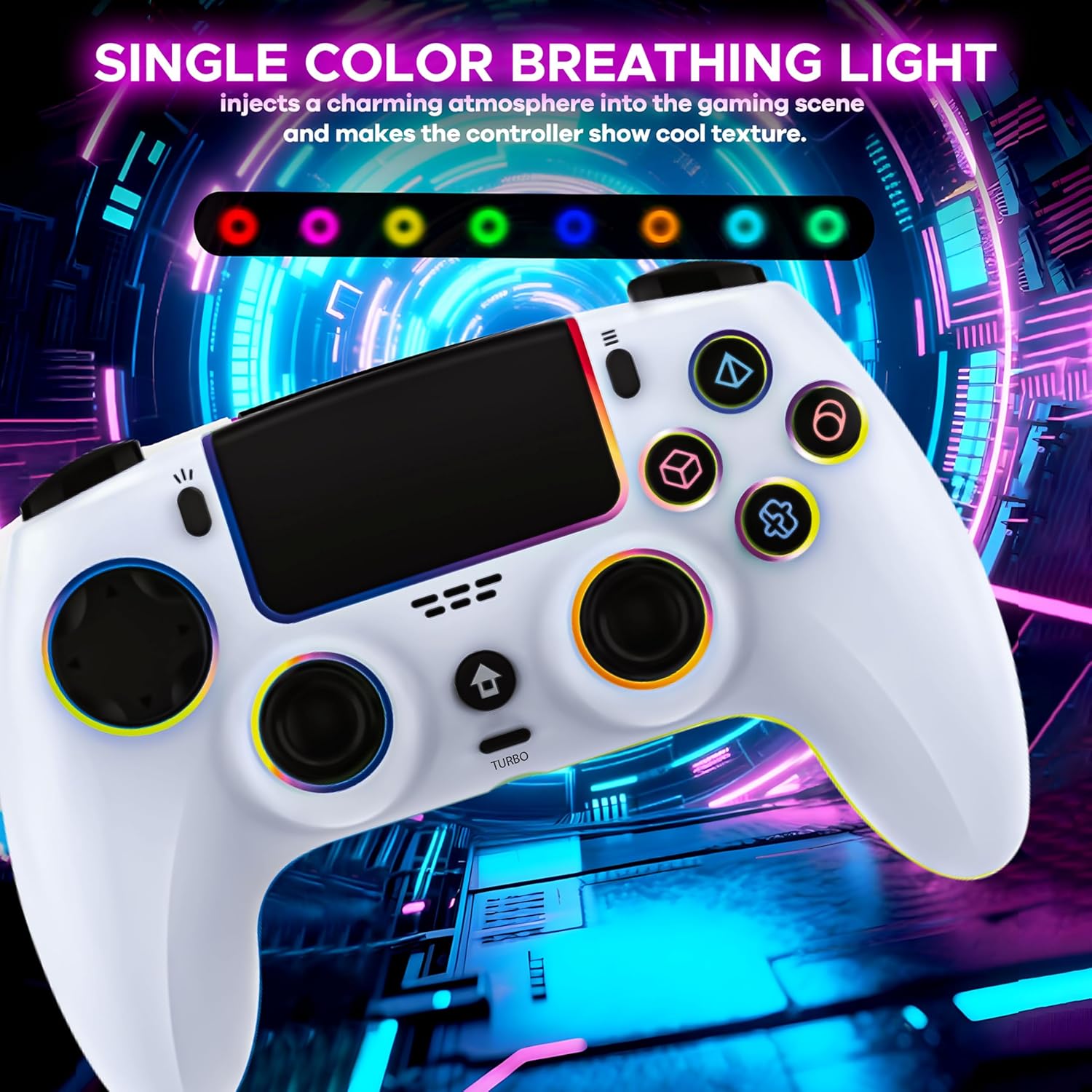 Ant Esports Powerstrike PS5 White Wireless Gamepad - Image 3