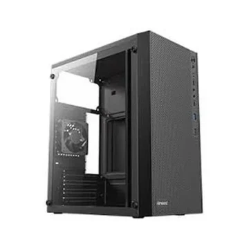 Antec ST10M TG Micro-ATX Mini Tower 4mm Tempered Glass Side Panel Black Pc Cabinet With Pre-installed Fans