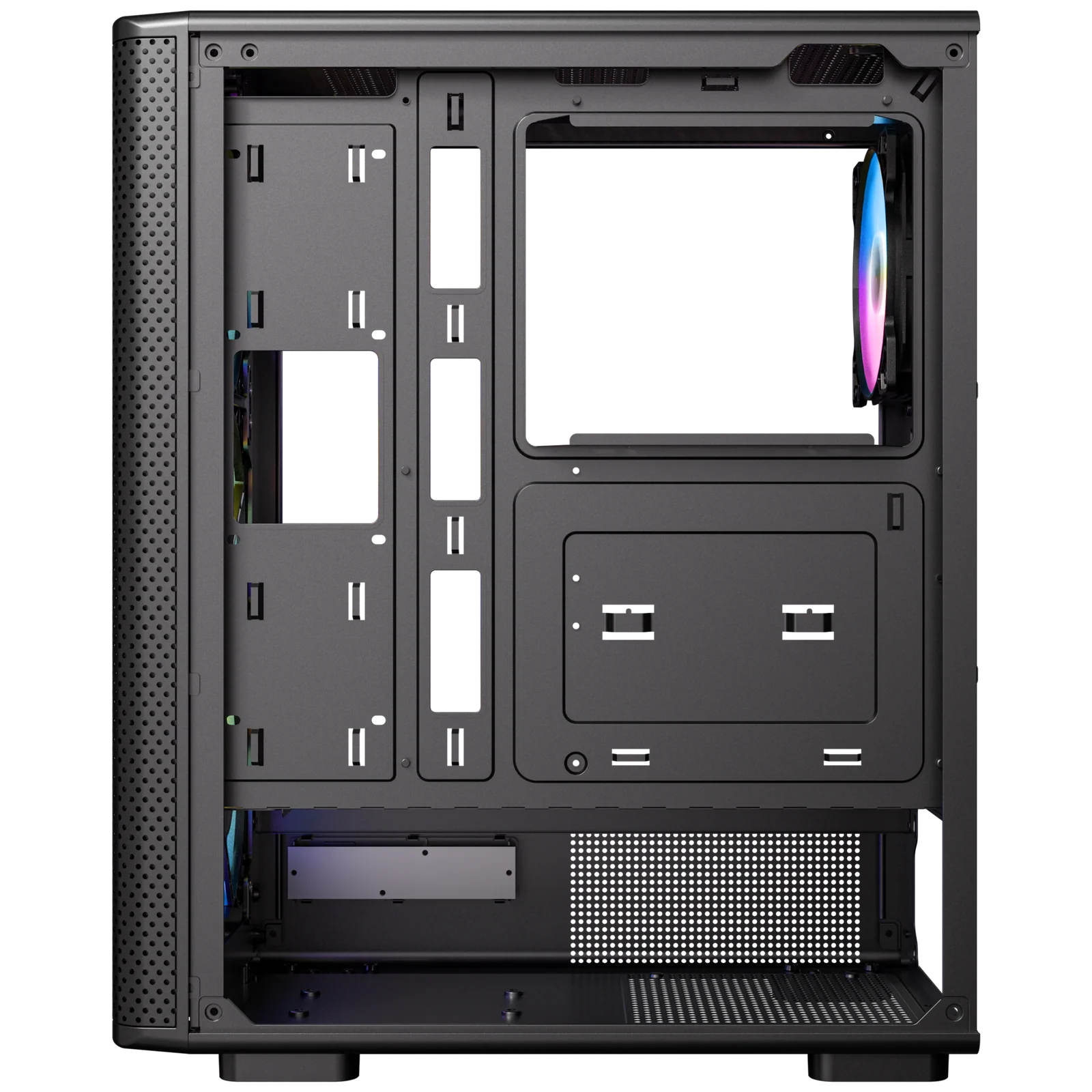 Antec VX310 ARGB ATX Mid Tower Tempered Glass Side Panel Black Pc Cabinet With Pre-installed ARGB Fans - Image 5