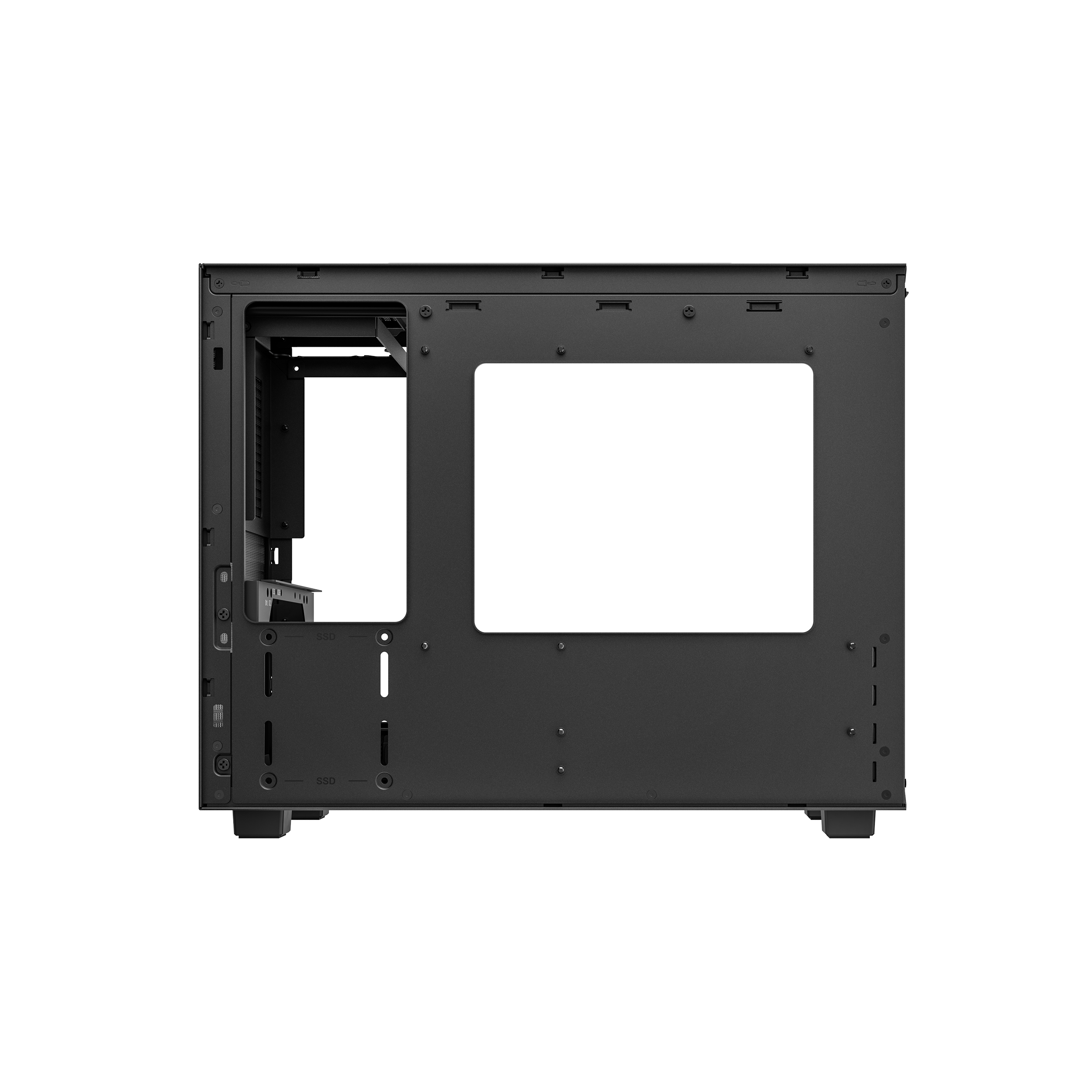 DeepCool CH160 Plus Micro-ATX Mini Tower Tempered Glass Side Panel Black Compact Evolved PC Case ( R-CH160-BKNGM0-G ) - Image 6