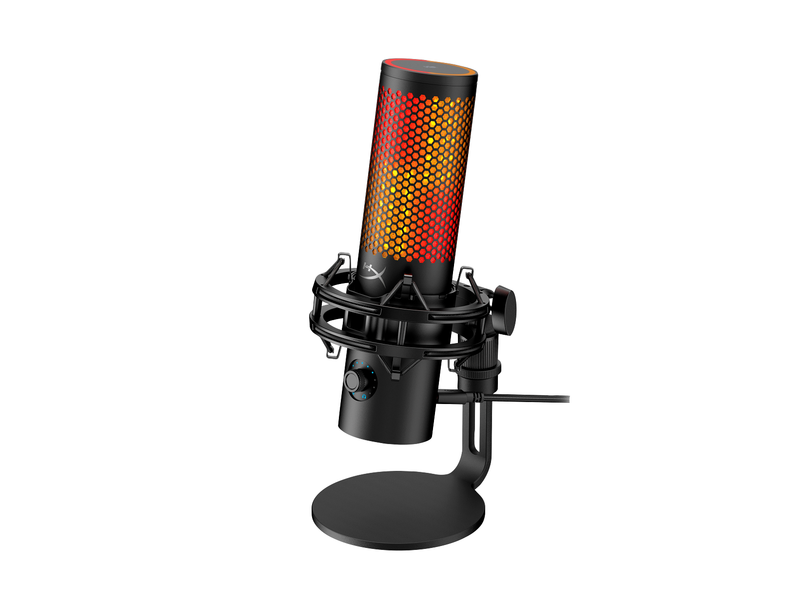 HyperX QuadCast 2 S Cardioid, Omnidirectional, Bi-directional, Stereo Black USB Microphone With 100+ aRGB LEDs ( 9A273AA ) - Image 4