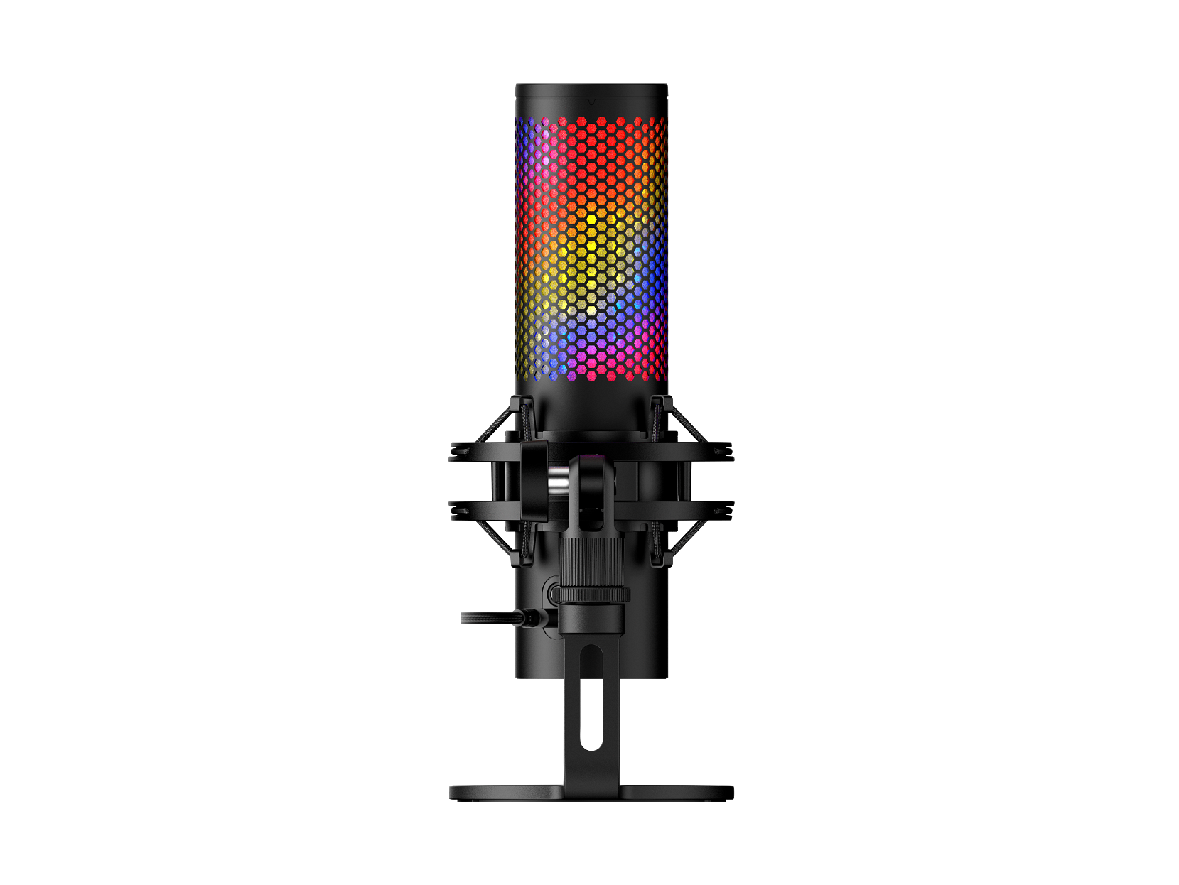 HyperX QuadCast 2 S Cardioid, Omnidirectional, Bi-directional, Stereo Black USB Microphone With 100+ aRGB LEDs ( 9A273AA ) - Image 6