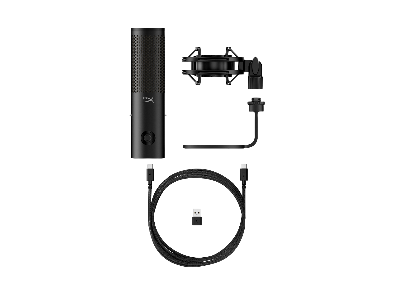 HyperX QuadCast 2 S Cardioid, Omnidirectional, Bi-directional, Stereo Black USB Microphone With 100+ aRGB LEDs ( 9A273AA ) - Image 8