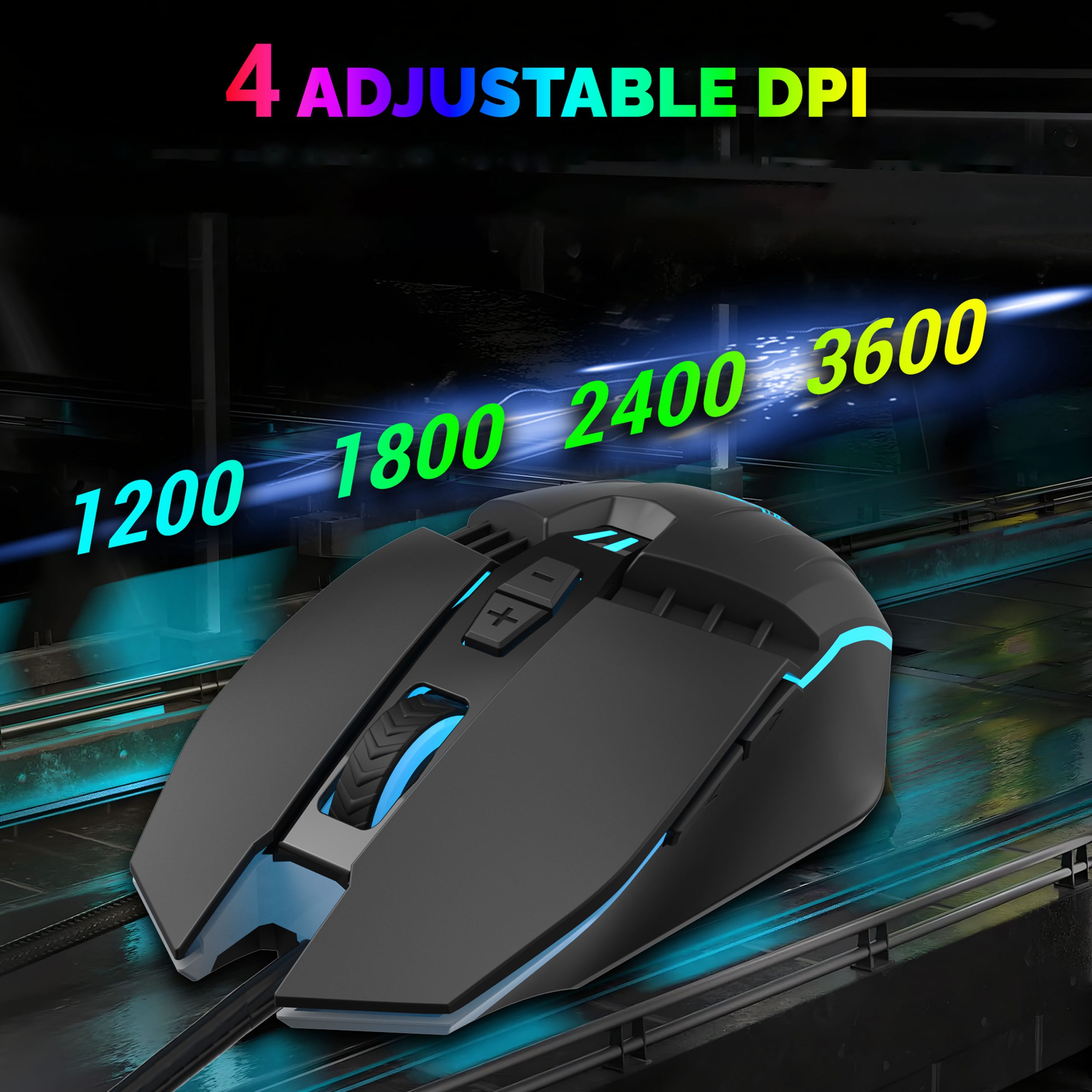 Ant Esports KM550 Wired Full-Size RGB Gaming Keyboard And Mouse Combo ( AEPP0269 ) - Image 8