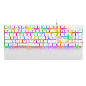 Ant Esports MK4100 RGB Mechanical Wired White Gaming Keyboard With Hot-Swappable Per-Key RGB Red Outemu Switches ( AEPP0273 )