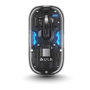 Aula AM210 Ultra-Lightweight Wireless + Bluetooth Adjustable DPI (800-1600) Black Gaming Mouse Compatible With Windows 2000/XP/Vista/8/10 ( AM210B )