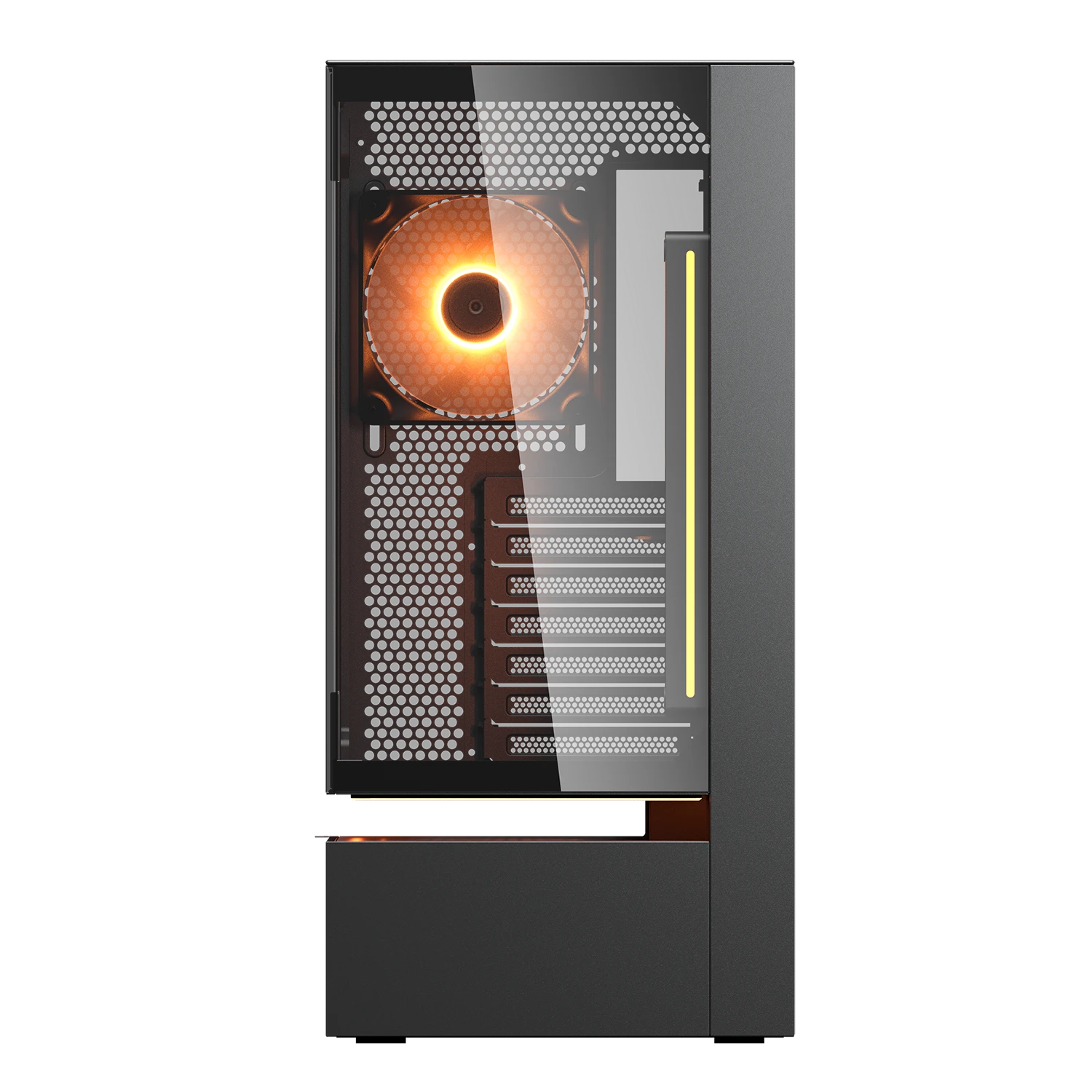 Cougar CFV235 Glass Black ATX Mid Tower Glass Panel PC Case With Pre Installed ARGB PWM Fans ( CGR-2DA4B ) - Image 2