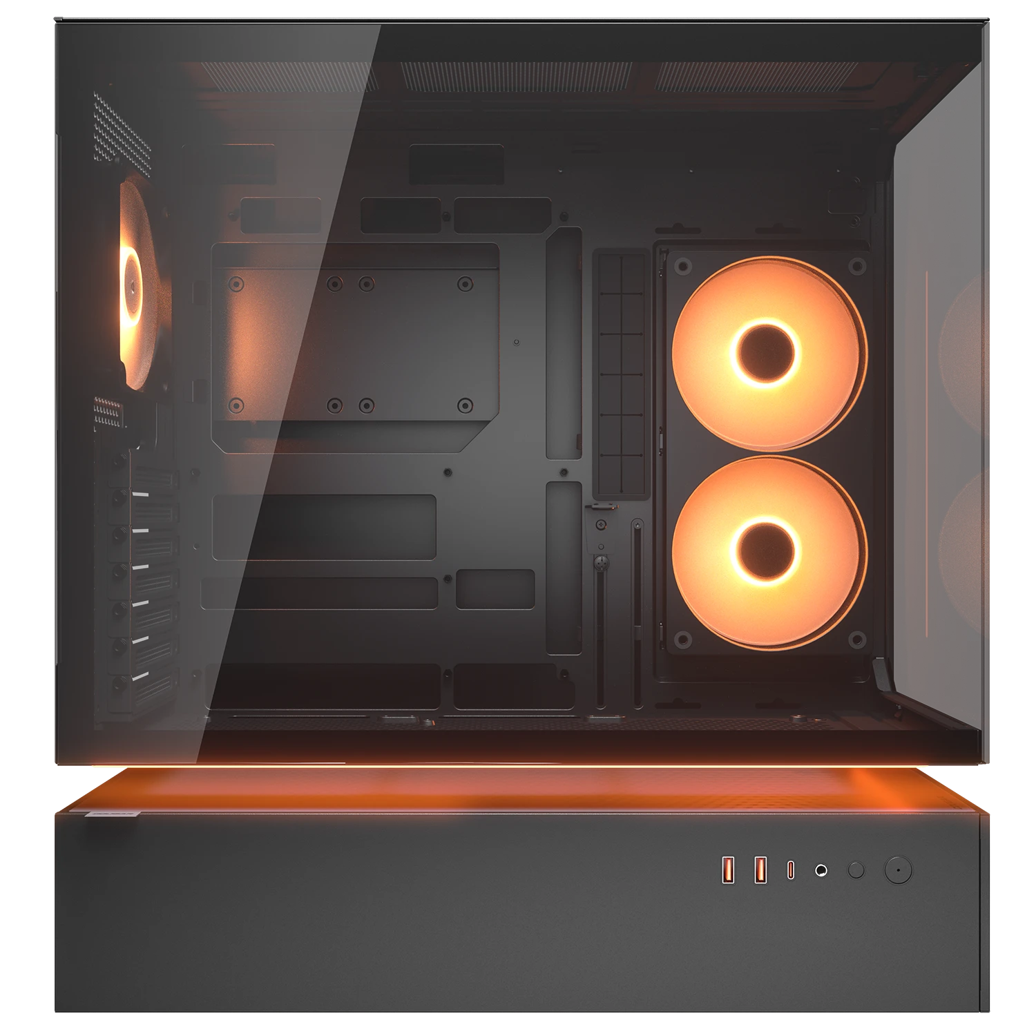 Cougar CFV235 Glass Black ATX Mid Tower Glass Panel PC Case With Pre Installed ARGB PWM Fans ( CGR-2DA4B ) - Image 3