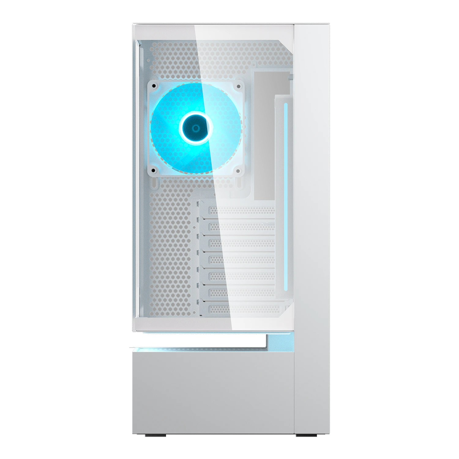 Cougar CFV235 Glass White ATX Mid Tower Glass Panel PC Case With Pre Installed ARGB PWM Fans ( CGR-2DA4W ) - Image 2