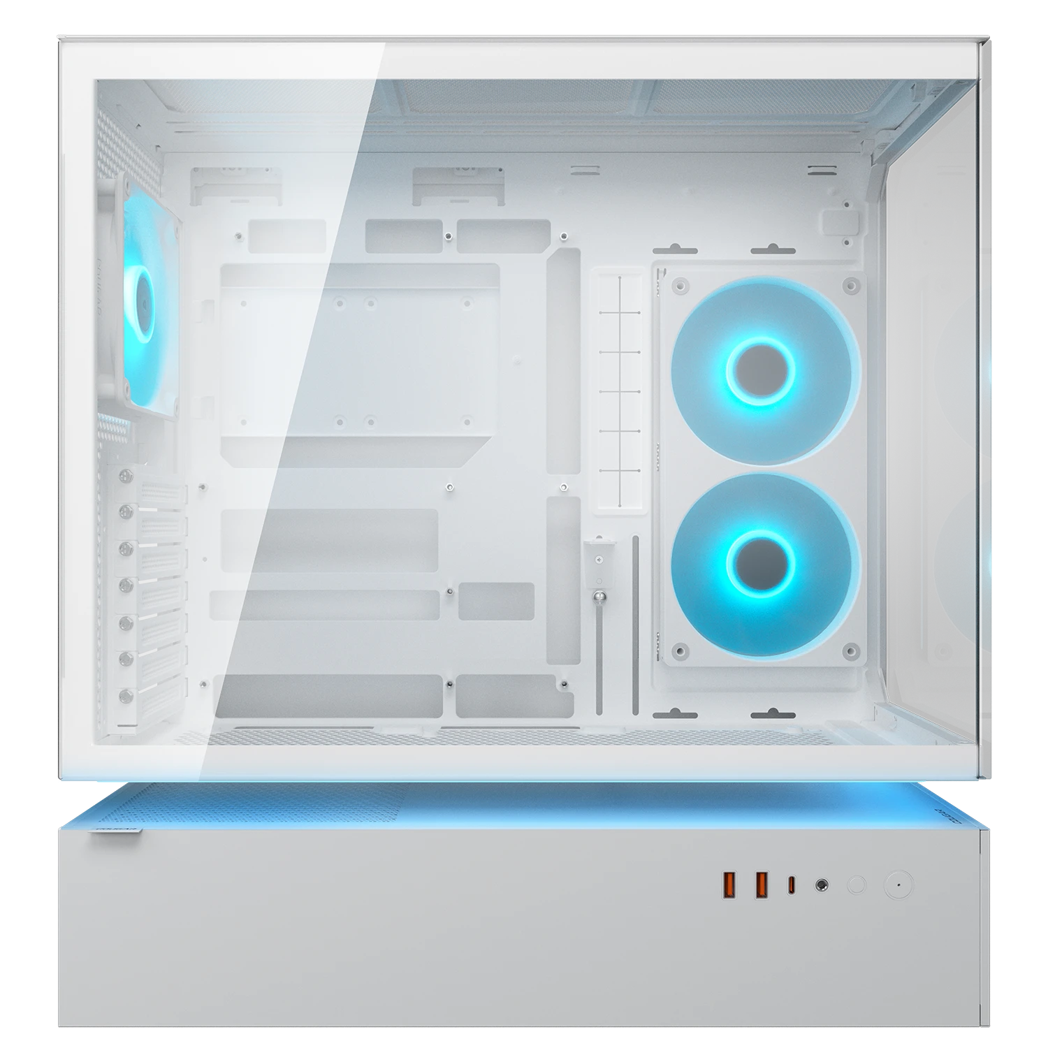 Cougar CFV235 Glass White ATX Mid Tower Glass Panel PC Case With Pre Installed ARGB PWM Fans ( CGR-2DA4W ) - Image 3