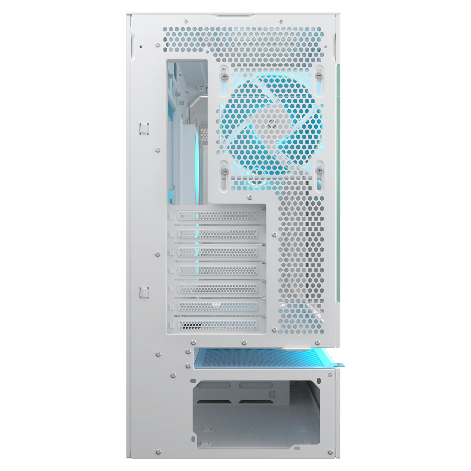 Cougar CFV235 Glass White ATX Mid Tower Glass Panel PC Case With Pre Installed ARGB PWM Fans ( CGR-2DA4W ) - Image 5
