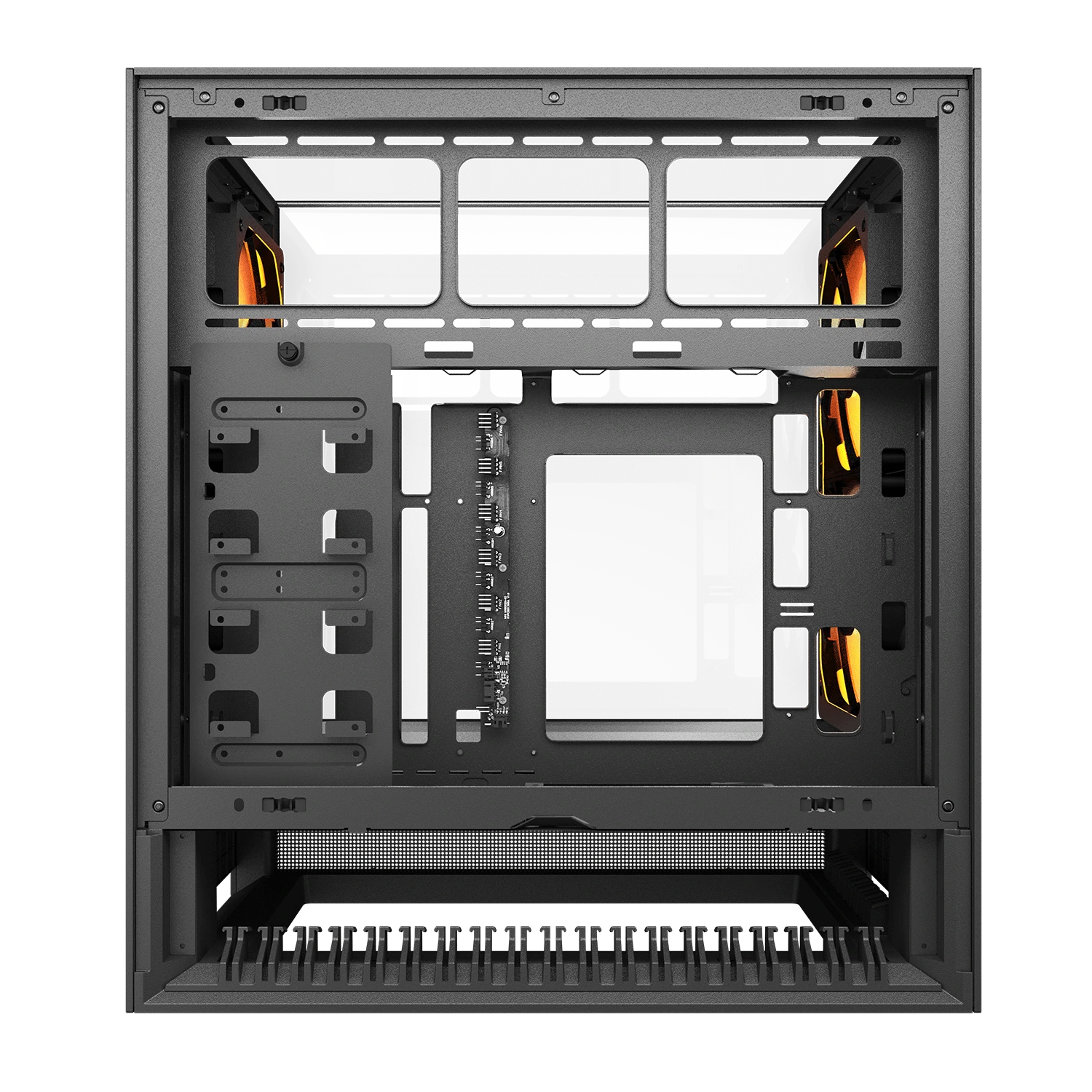 Cougar OmnyX Black ATX Mid Tower Dual Transparent Glass Panels ARGB PC Case With Pre Installed ARGB PWM Fans ( CGR-2WA3B-RGB ) - Image 8