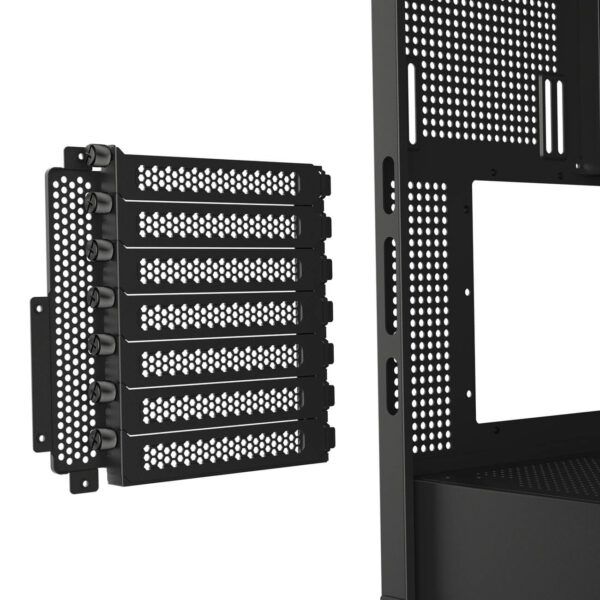Cougar FV270 RGB Black E-ATX Mid Tower Curved Tempered Glass Panels PC ...
