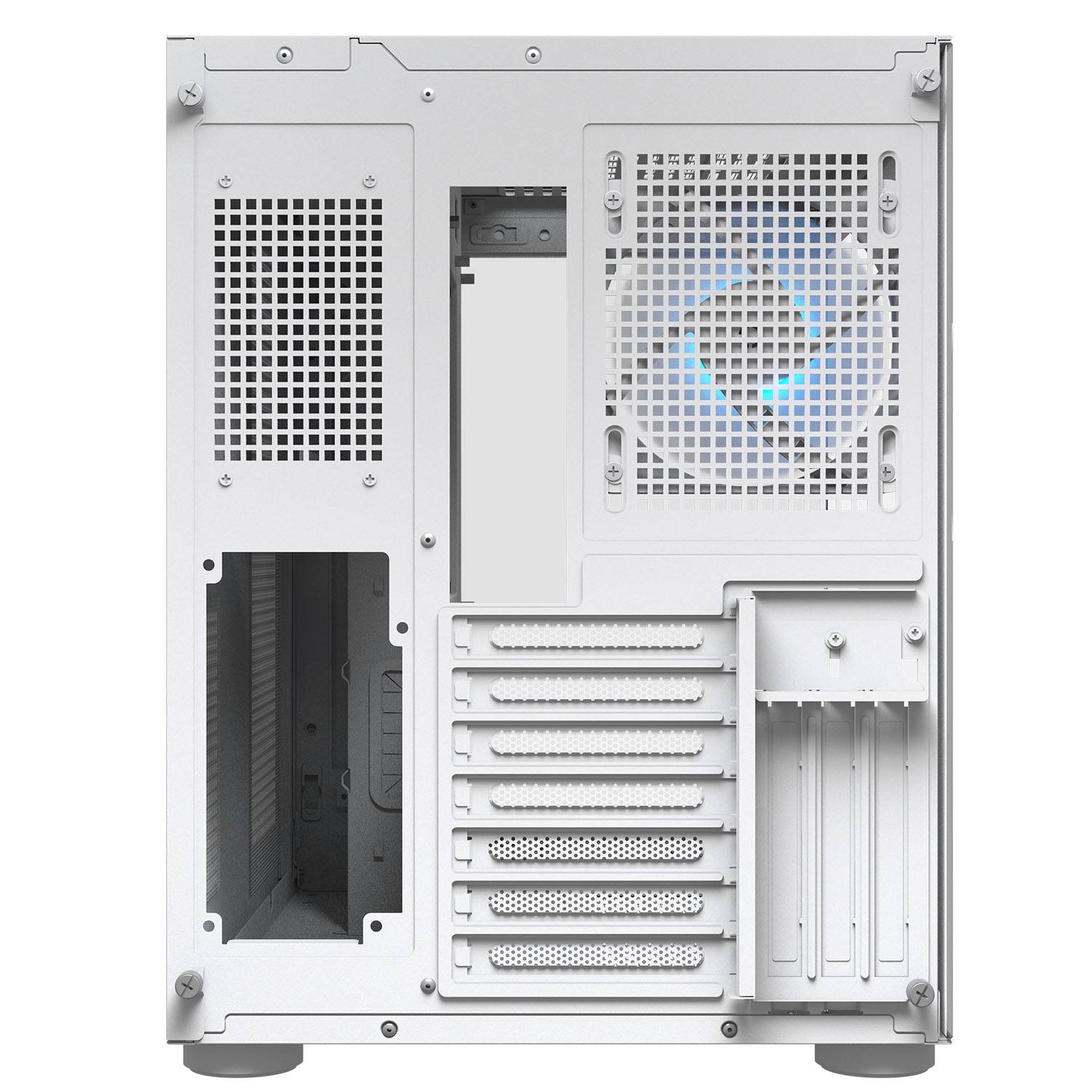 Cougar FV150 RGB White ATX Mid Tower Dual-Chamber Design Tempered Glass Panels PC Case With Pre Installed ARGB PWM Fans ( CGR-5KA1W-RGB ) - Image 10