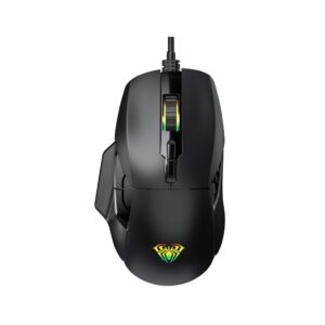 Aula F815 RGB Wired 12800 DPI 6 Programmable Buttons Black Gaming Mouse ( F815B)