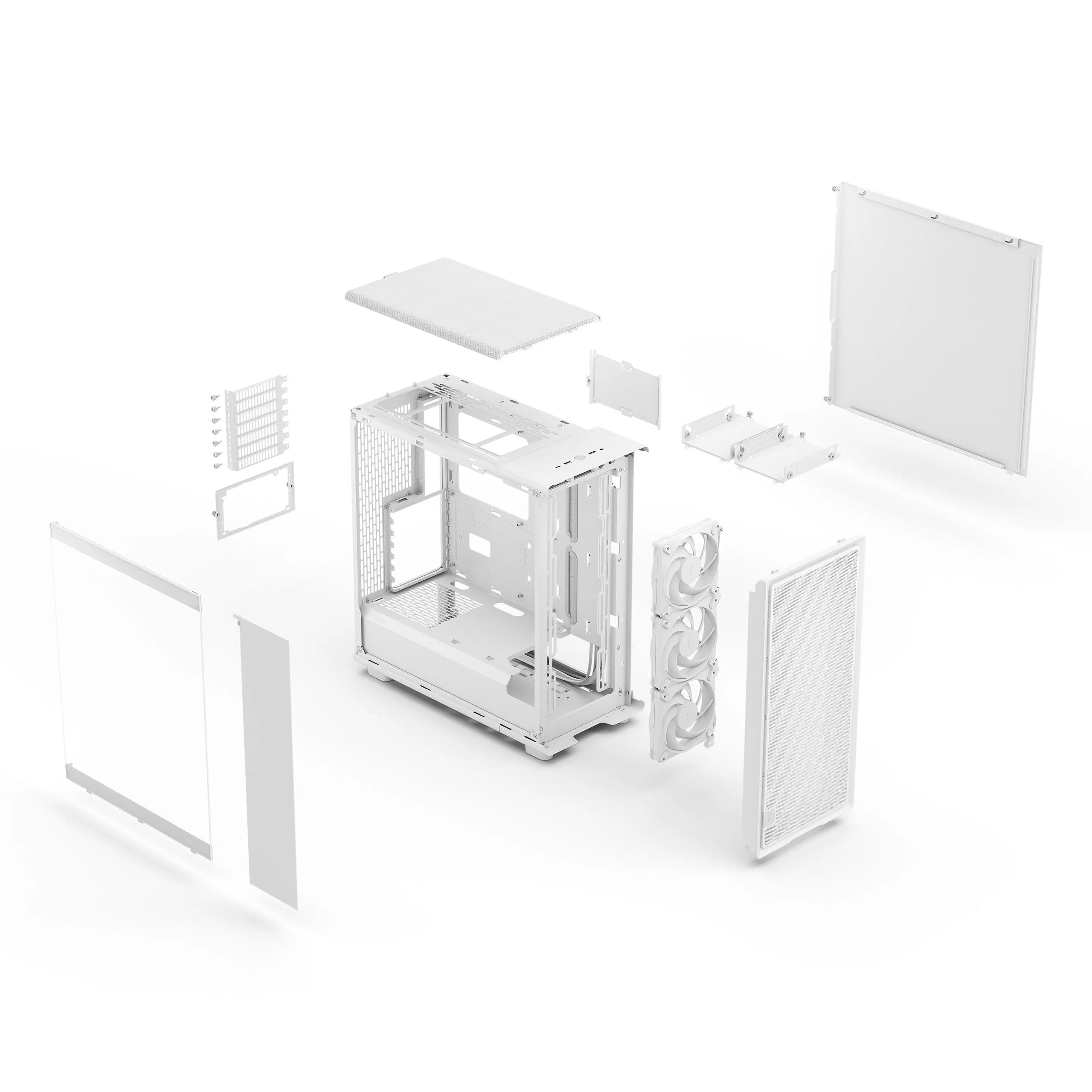 Fractal Design Epoch White TG Clear ATX Mid Tower Tempered Glass Side Panel PC Case With Pre Installed Fans ( FD-C-EPO1A-03 ) - Image 10