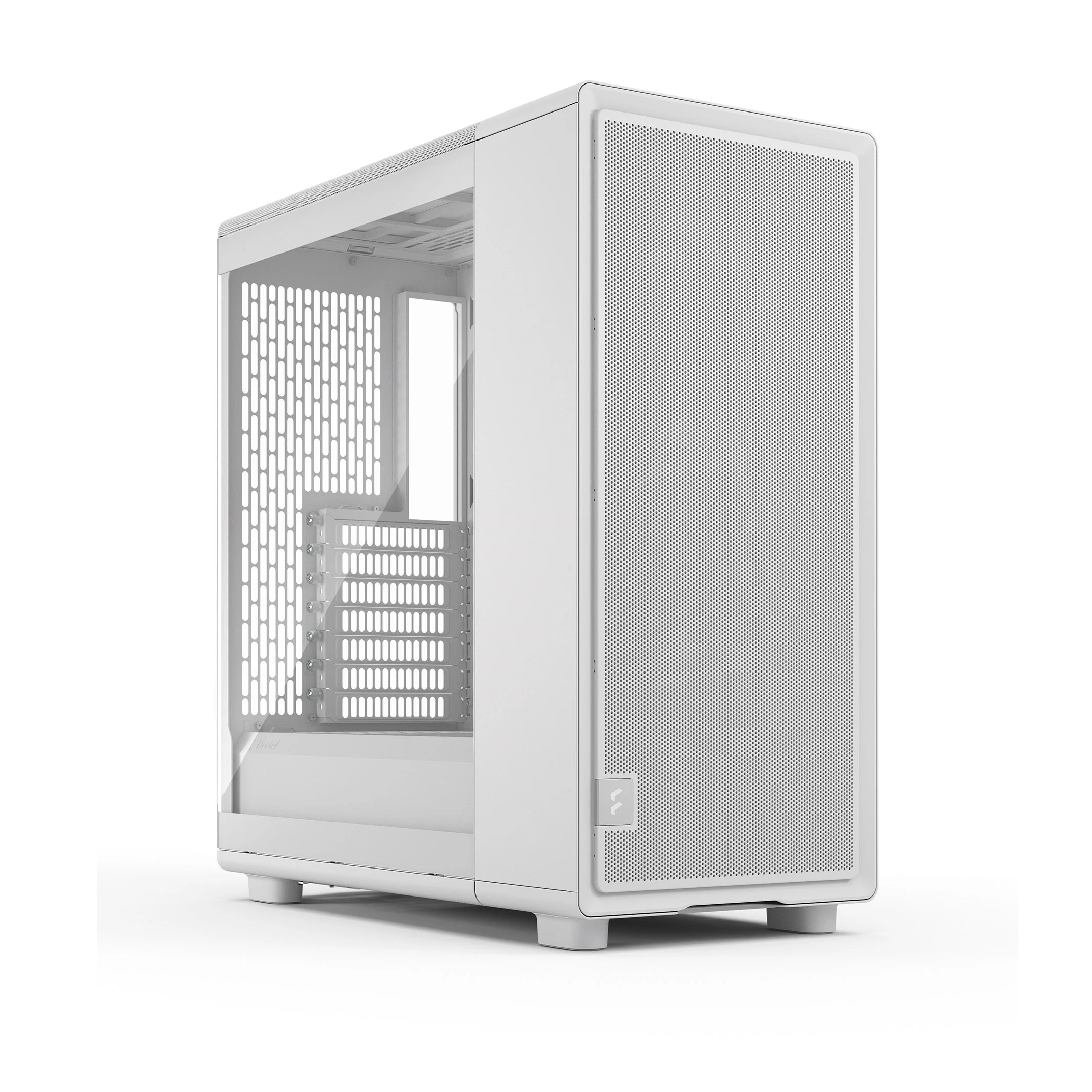 Fractal Design Epoch White TG Clear ATX Mid Tower Tempered Glass Side Panel PC Case With Pre Installed Fans ( FD-C-EPO1A-03 )