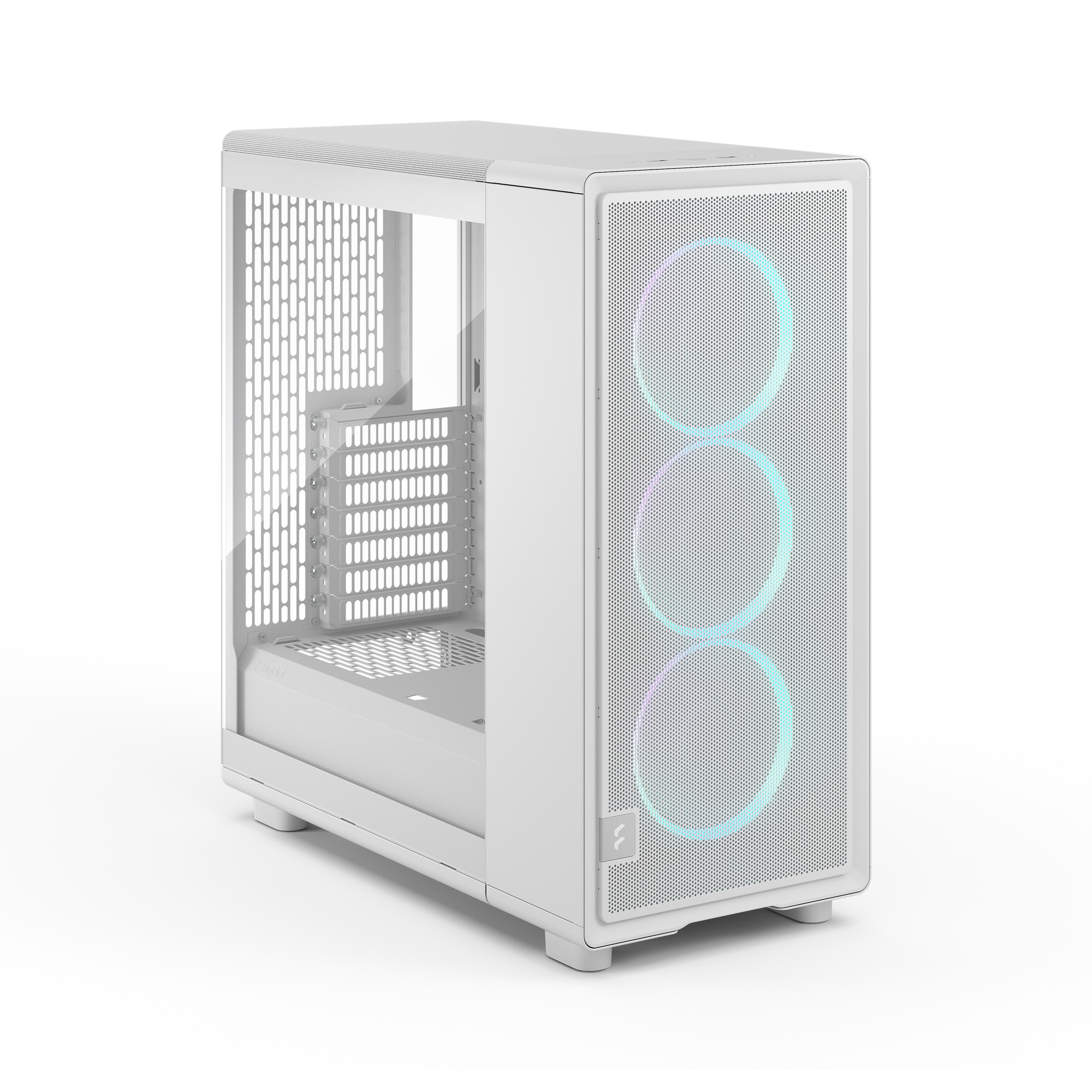 Fractal Design Epoch White TG RGB Clear ATX Mid Tower Tempered Glass Side Panel PC Case With Pre Installed Fans ( FD-C-EPO1A-05 ) - Image 3