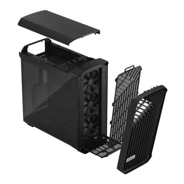 Fractal Design Torrent TG Light Tint E-ATX Mid Tower Tempered Glass Side Panel Black PC Case With Pre Installed Fans ( FD-C-TOR1A-01 ) - Image 11