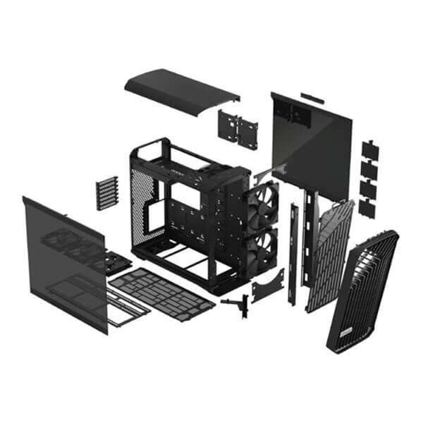 Fractal Design Torrent TG Light Tint E-ATX Mid Tower Tempered Glass Side Panel Black PC Case With Pre Installed Fans ( FD-C-TOR1A-01 ) - Image 12