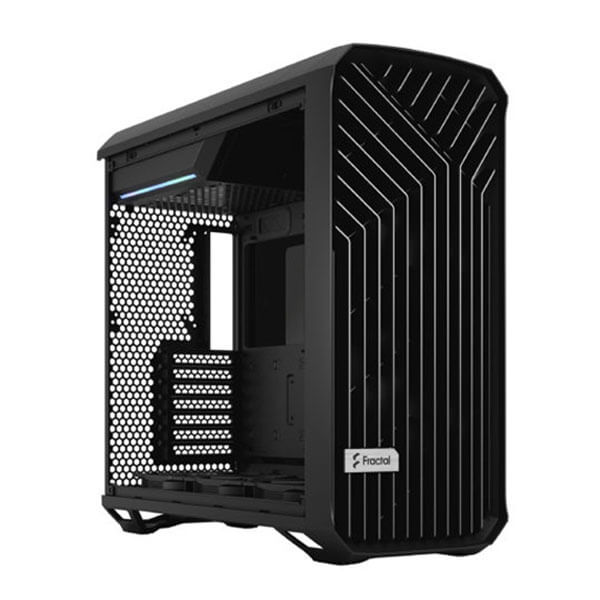 Fractal Design Torrent TG Light Tint E-ATX Mid Tower Tempered Glass Side Panel Black PC Case With Pre Installed Fans ( FD-C-TOR1A-01 )