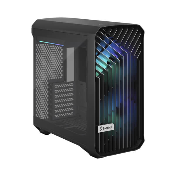 Fractal Design Torrent Compact TG Light Tint RGB E-ATX Mid Tower Tempered Glass Side Panel Black PC Case With Pre Installed Fans ( FD-C-TOR1C-02 ) - Image 6