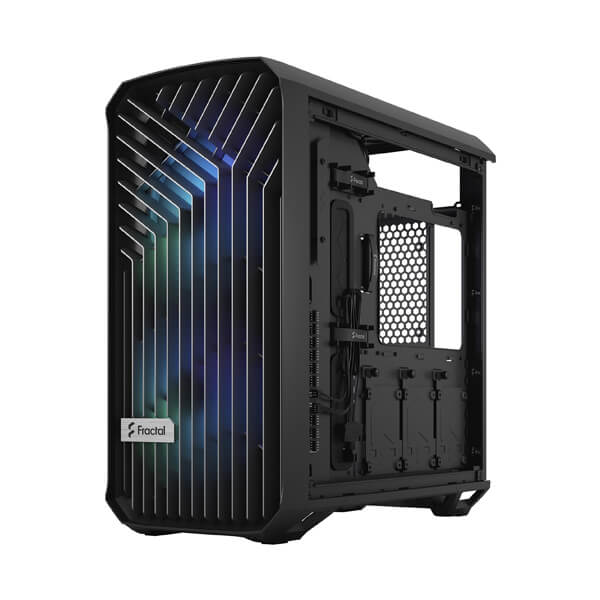 Fractal Design Torrent Compact TG Light Tint RGB E-ATX Mid Tower Tempered Glass Side Panel Black PC Case With Pre Installed Fans ( FD-C-TOR1C-02 ) - Image 8