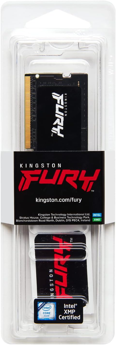 Kingston Fury Impact 16GB (1x16GB) DDR5 6000MT/s CL38 XMP Non-ECC Unbuffered SODIMM Single Module 262-pin Black Laptop RAM ( KF560S38IB-16 ) - Image 3