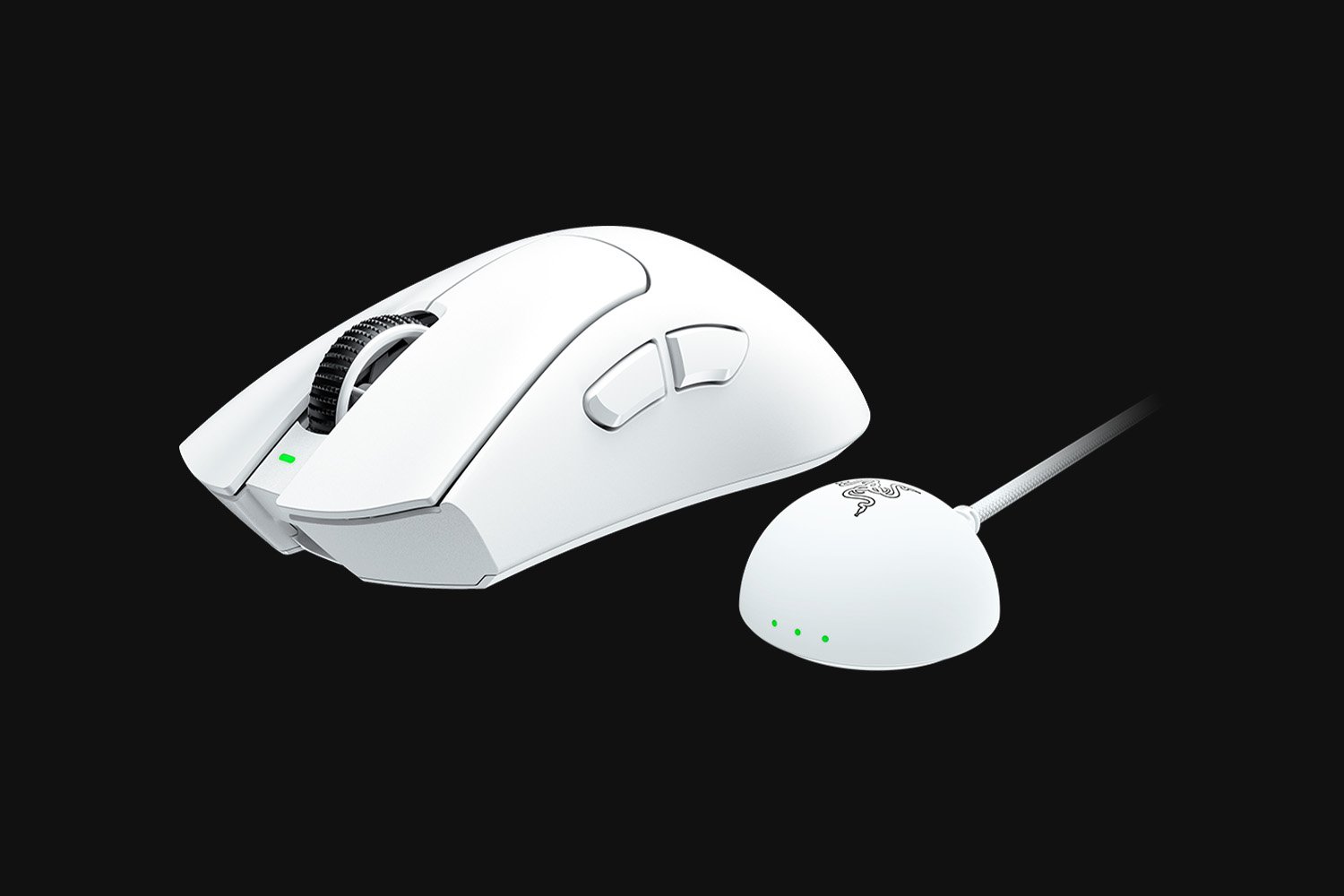 Razer DeathAdder V4 Pro White Ultra-lightweight Ergonomic Wireless Esports Gaming Mouse With Razer Optical Scroll Wheel ( RZ01-05330200-R3A1 ) - Image 9