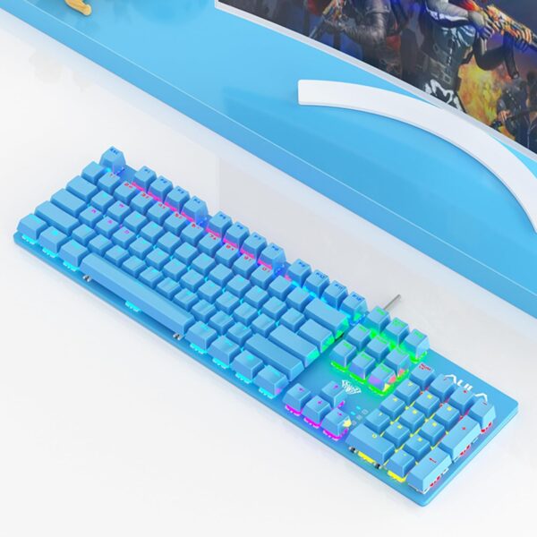 Aula S2022 USB Wired Full Size Mechanical Blue Switch Blue Gaming Keyboard ( S2022U ) - Image 2