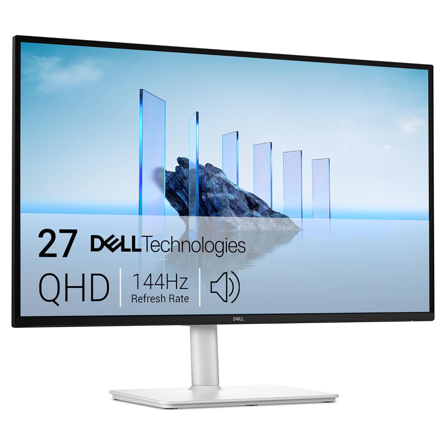 Dell 27 Plus S2725DSM 27-inch Flat Screen IPS QHD 144Hz 1ms AMD FreeSync Built-in Speaker Eye Comfort Technology Flicker-free Ash White Monitor