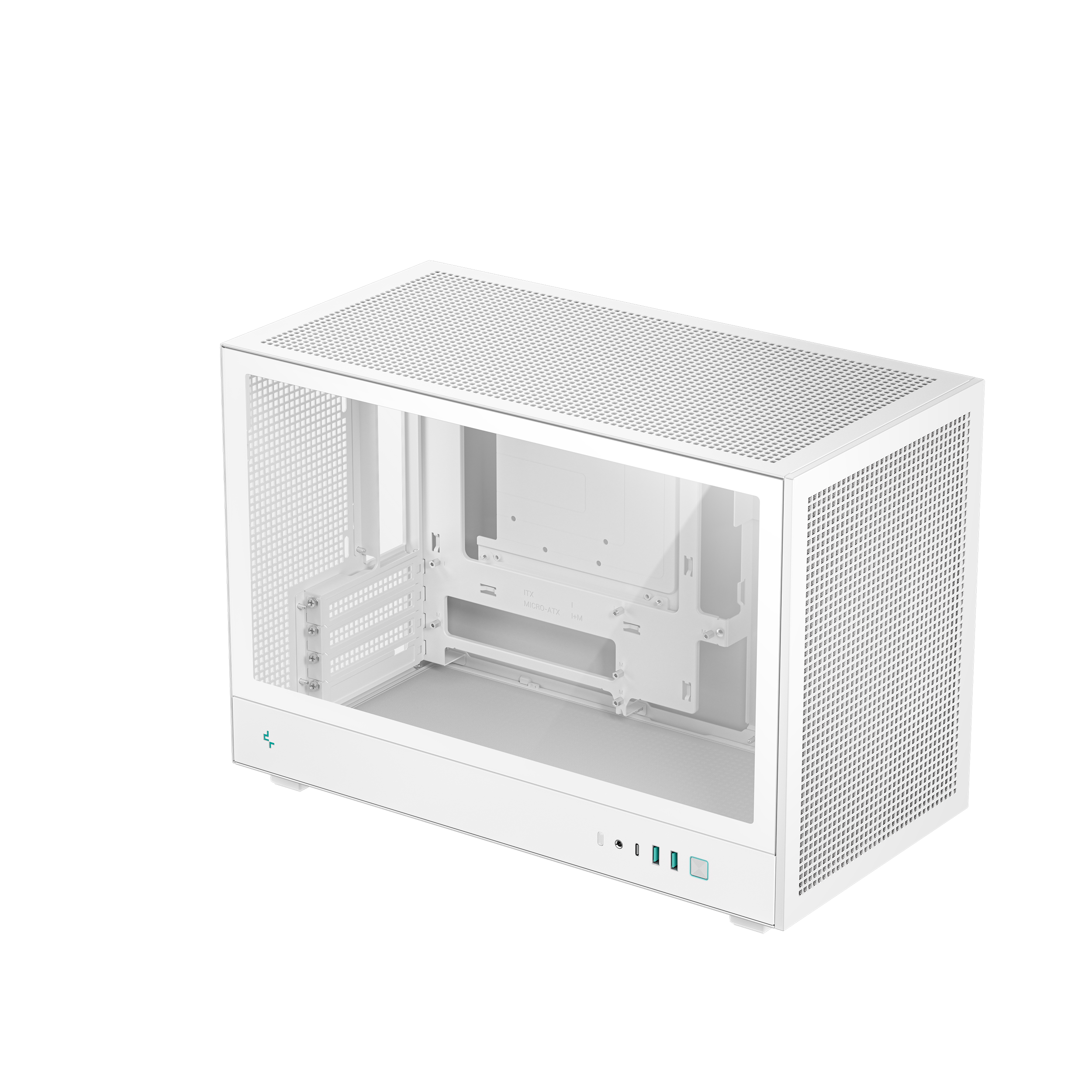 Deepcool CH260 WH Micro-ATX Mini Tower Tempered Glass Side Panel White PC Case ( R-CH260-WHNGM0-G-1 ) - Image 8