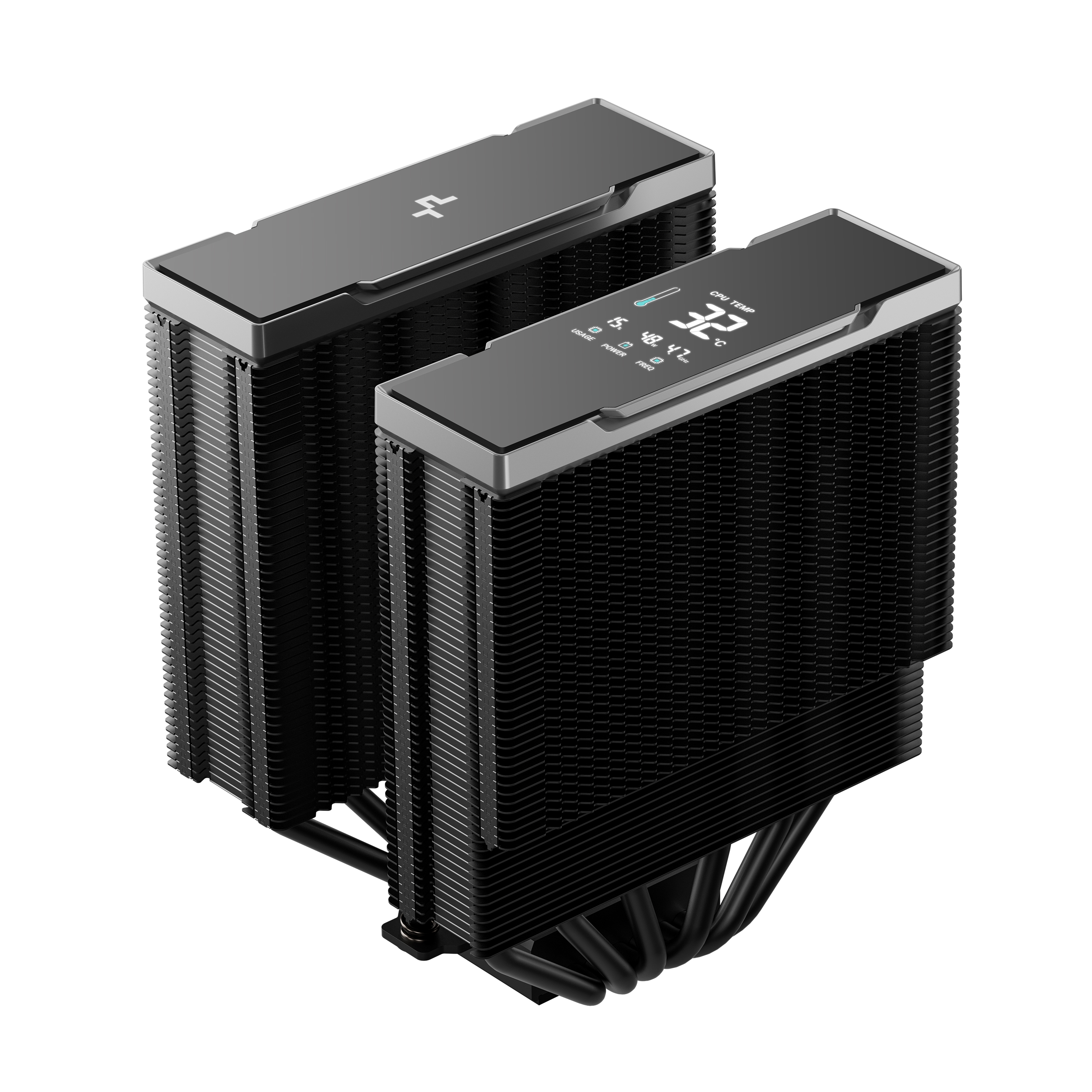 Deepcool AK620 G2 DIGITAL NYX Dual-Tower Heatsink Newly Designed 120mm CPU Air Cooler With Six Advanced Copper Heat Pipes & High-End Quad-Segmented Digital Display ( R-AK620G2-BKNNMN-GJD-1 ) - Image 5