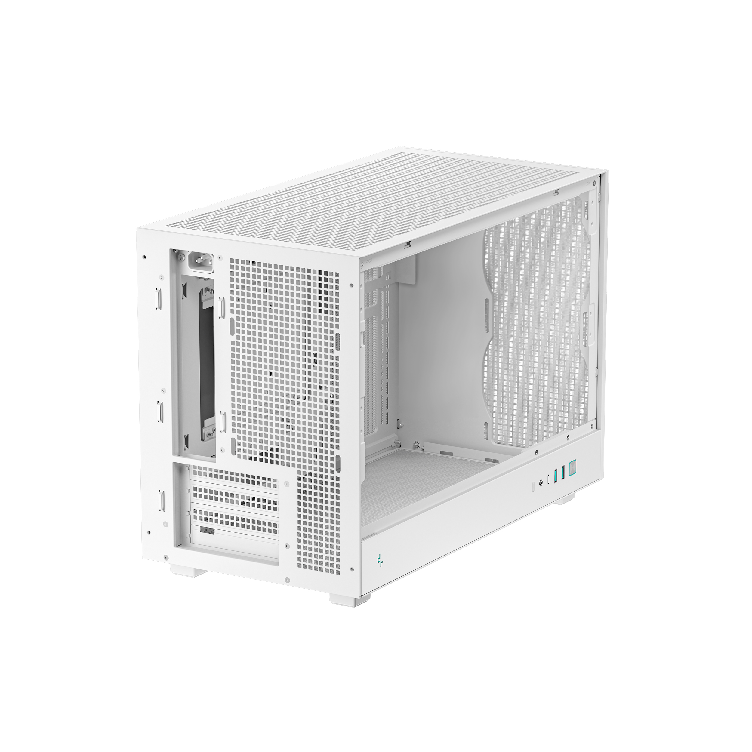 Deepcool CH260 WH Micro-ATX Mini Tower Tempered Glass Side Panel White PC Case ( R-CH260-WHNGM0-G-1 ) - Image 4