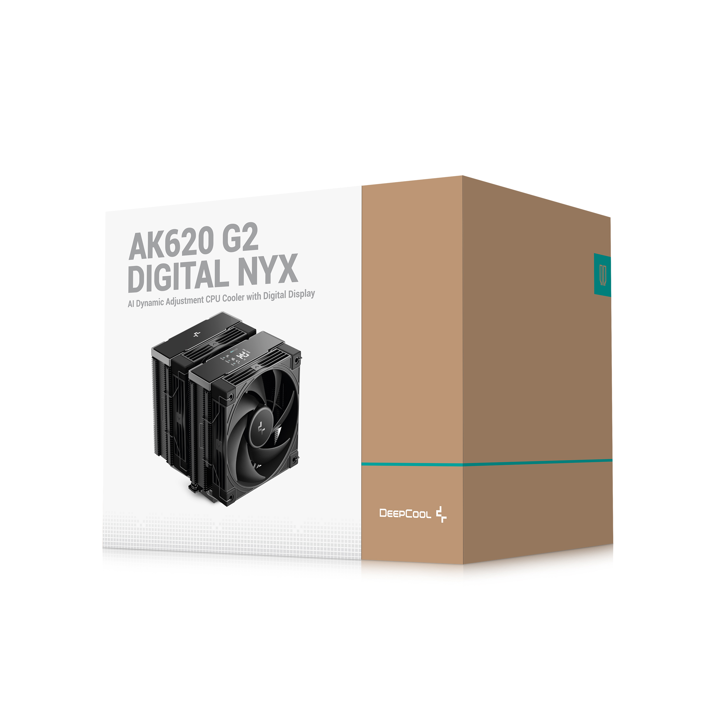Deepcool AK620 G2 DIGITAL NYX Dual-Tower Heatsink Newly Designed 120mm CPU Air Cooler With Six Advanced Copper Heat Pipes & High-End Quad-Segmented Digital Display ( R-AK620G2-BKNNMN-GJD-1 ) - Image 8