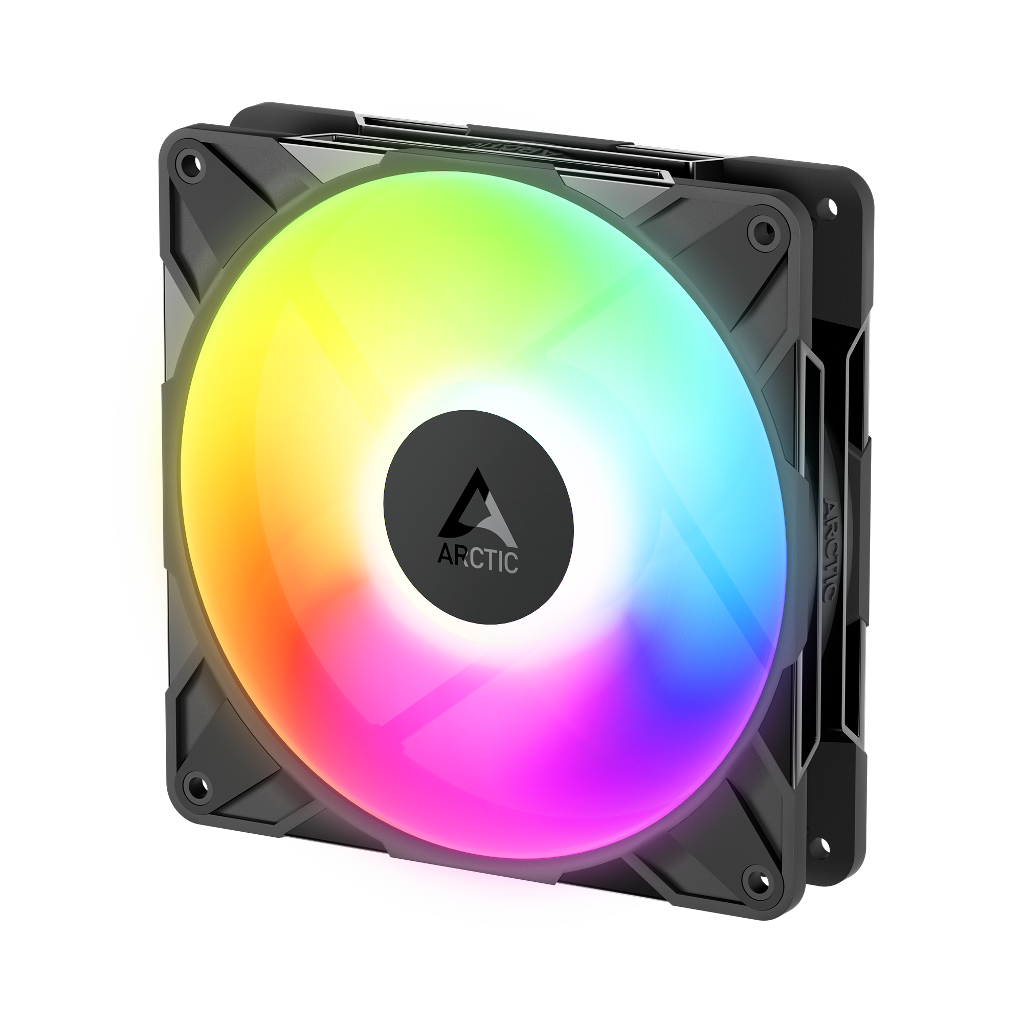 Arctic P14 Pro Reverse A-RGB 140 mm A-RGB PWM Triple Pack Black Case Fan With Cable Splitter ( ACFAN00327A ) - Image 2