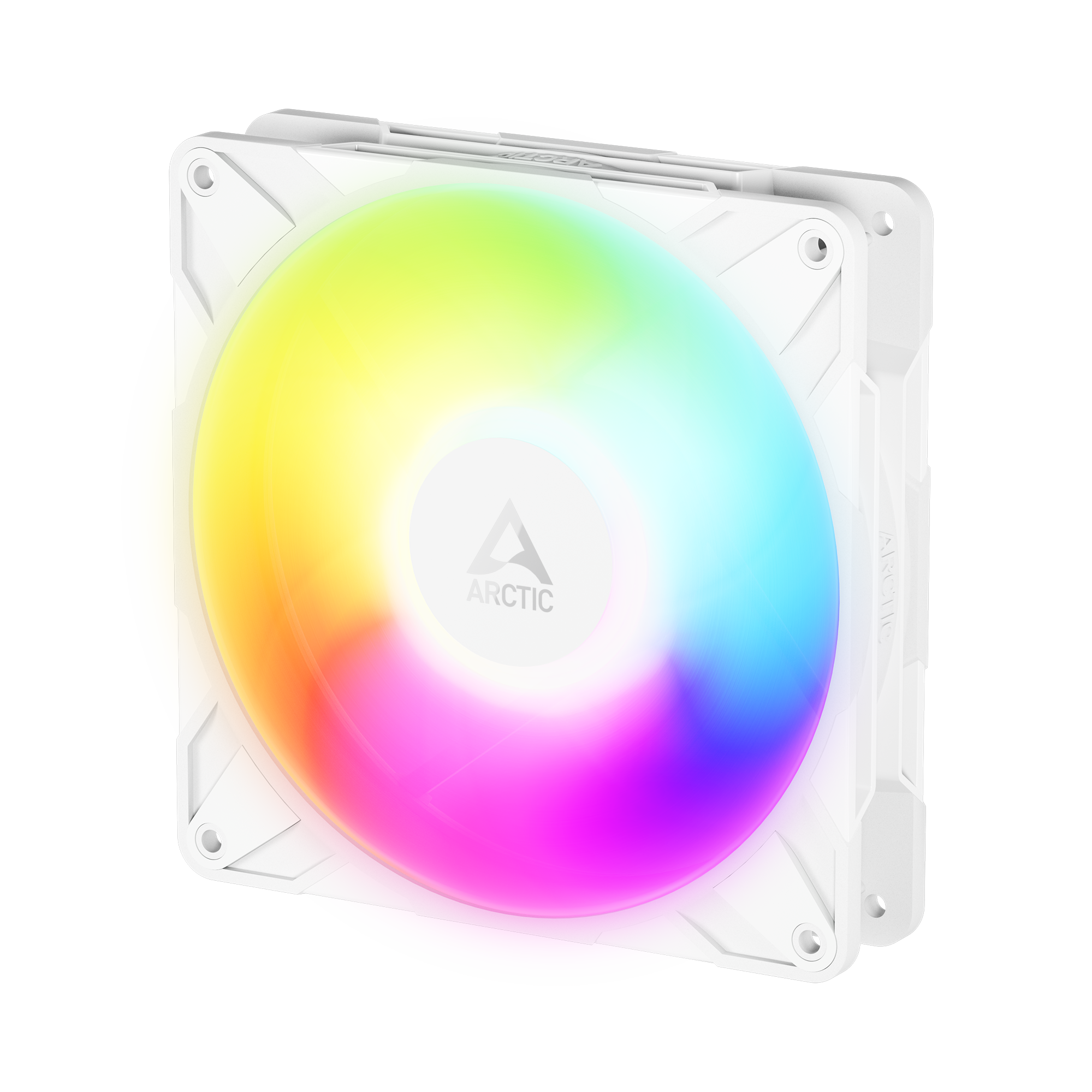 Arctic P14 Pro Reverse A-RGB White 140 mm A-RGB PWMPWM Triple Pack Case Fan With Cable Splitter ( ACFAN00328A ) - Image 2