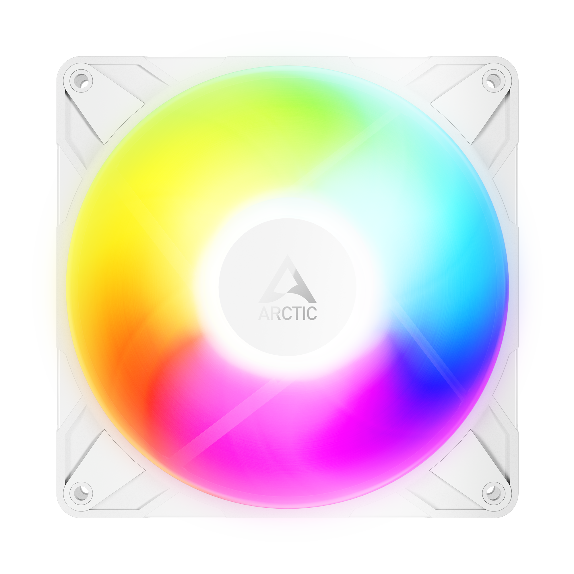 Arctic P14 Pro Reverse A-RGB White 140 mm A-RGB PWMPWM Triple Pack Case Fan With Cable Splitter ( ACFAN00328A ) - Image 3