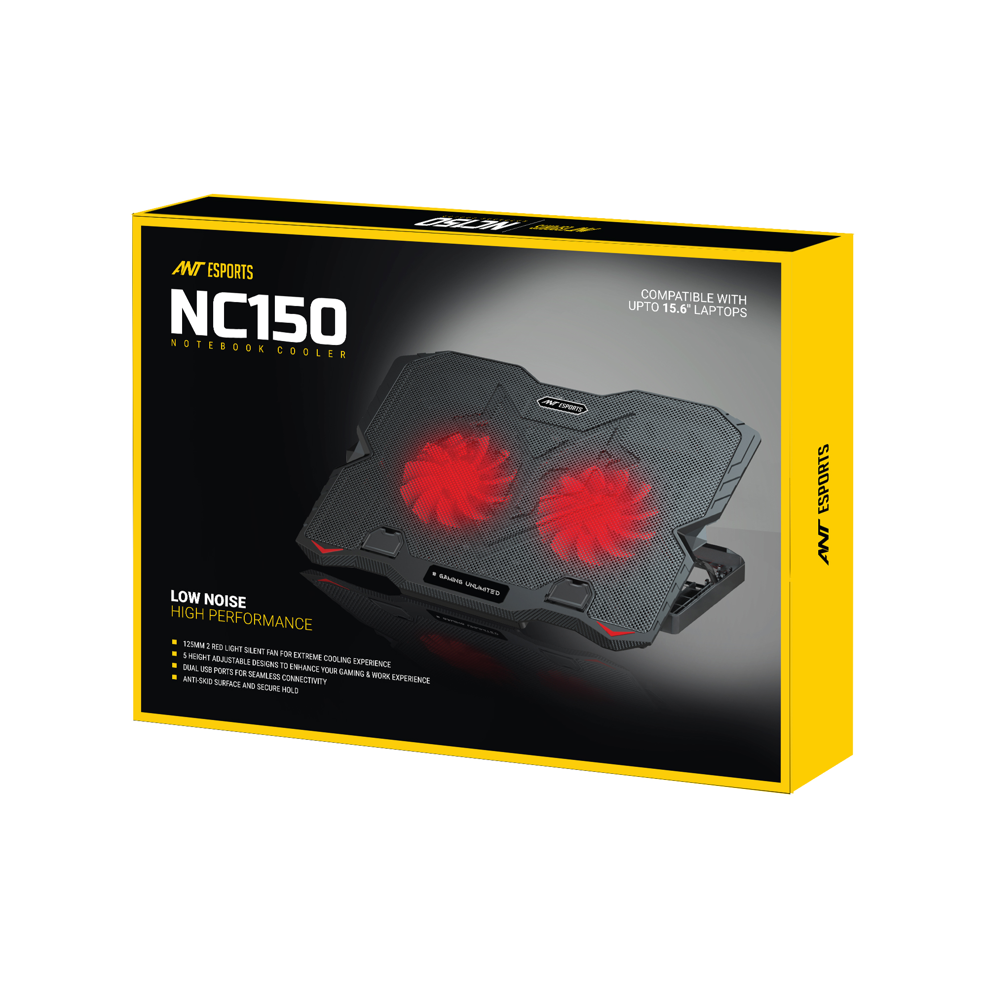 Ant Esports NC150 Black Notebook Cooler Compatible up to 15.6" Laptop ( AEPP0116 ) - Image 6