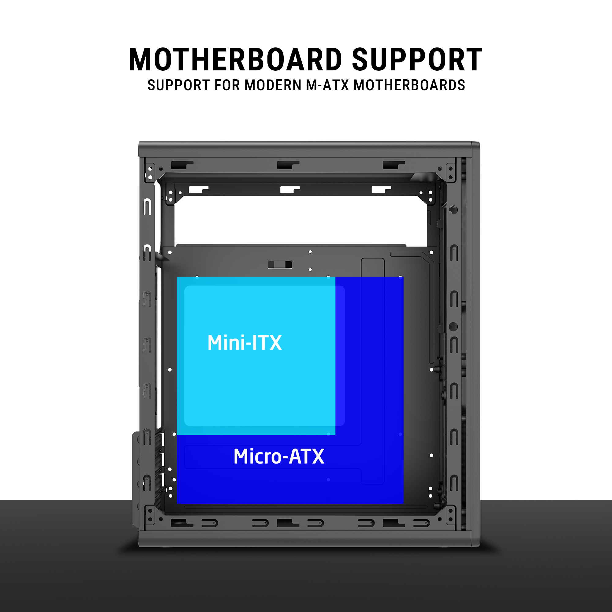 Ant Esports Si14 Black M-ATX Mini Tower Cabinet ( AESP0403 ) - Image 6