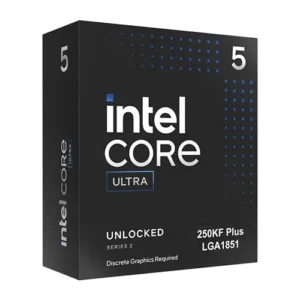 Intel Core Ultra 5 processor 250KF Plus (Series 2) Desktop Processor BX80768250KF ( Intel Socket FCLGA1851, Total Cores 18, Total Threads 18, 30 MB Intel Smart Cache, Turbo Frequency 5.3 GHz )