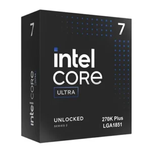 Intel Core Ultra 7 270K Plus (Series 2) Desktop Processor BX80768270K ( Intel Socket FCLGA1851, Total Cores 24, Total Threads 24, 36 MB Intel Smart Cache, Turbo Frequency 5.5 GHz )