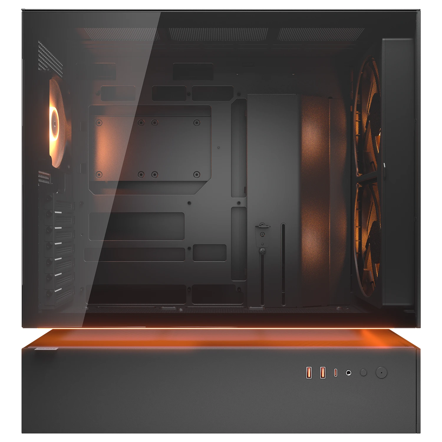 Cougar CFV235 Mesh Black ATX Mid Tower The 3-in-1 Front Panel Module PC Case With Pre Installed ARGB PWM Fans ( CGR-2DA4B-M ) - Image 3
